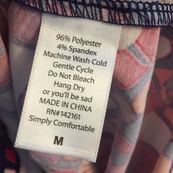 M LuLaRoe Randy T-Shirt B03 768 - Picture 5 of 5